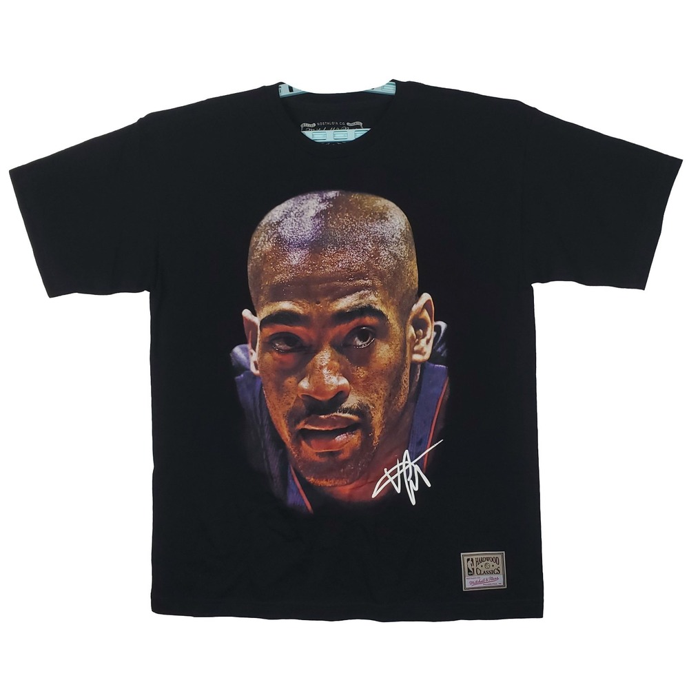 Vince Carter Phoenix Suns Mitchell & Ness Large Shirt Big Face Art‎ Black New